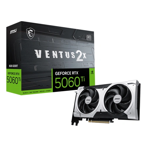 MSI RTX 5060 Ti Ventus 2X OC Plus 8GB GDDR7 Graphics Card